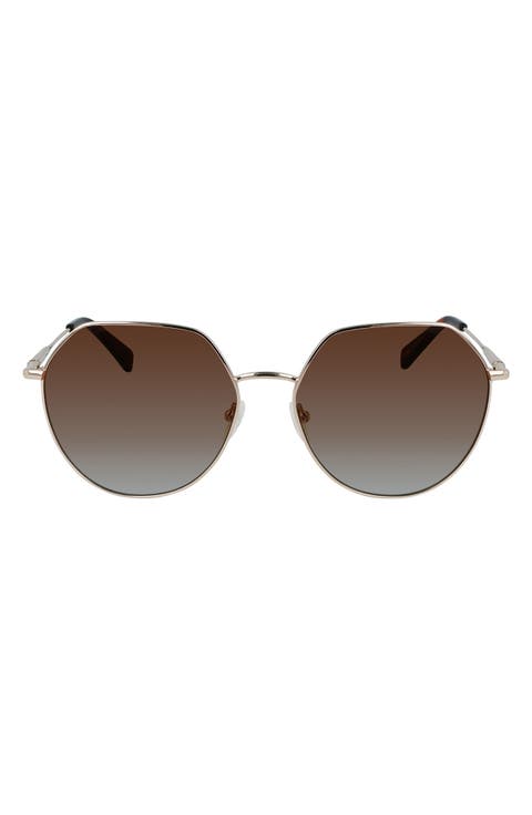 Roseau 60mm Gradient Round Sunglasses