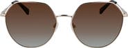 Longchamp Roseau 60mm Gradient Round Sunglasses