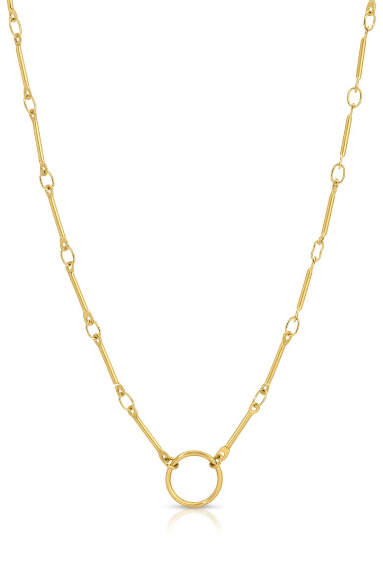 Barra Charmer Necklace, Main, color, GOLD