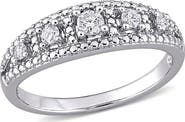 DELMAR Diamond Semi Eternity Ring - 0.24ct.