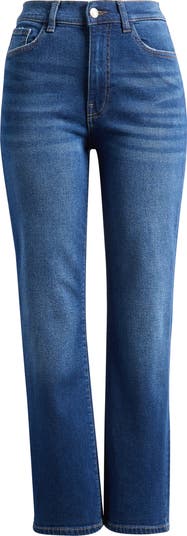 WARP+WEFT ASE High Waist Straight Leg Jeans | Nordstrom