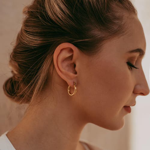 Freya Rose Gold Mini Hoops In Gold