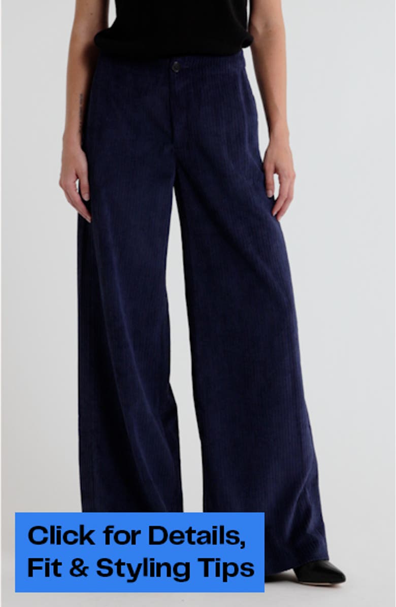 Sofie High Waist Wide Leg Corduroy Pants, sales video thumbnail