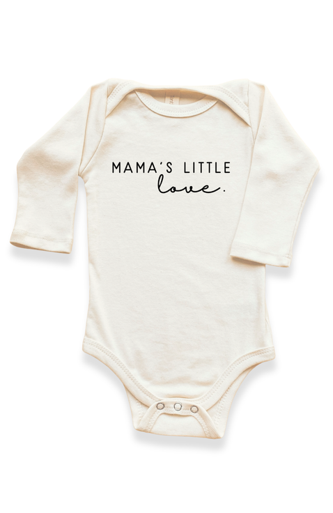 Mama's Little Love - Organic Long Sleeve Baby Bodysuit