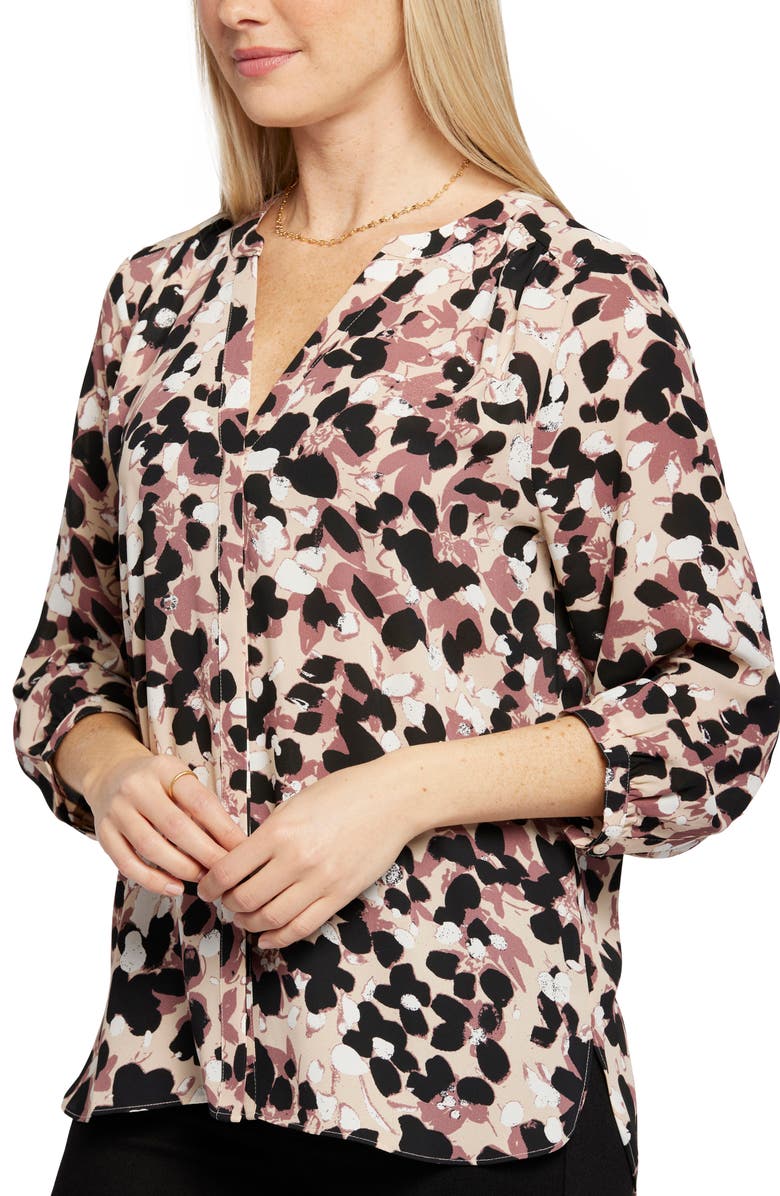 NYDJ Pintuck Blouse, Alternate, color, Ellendale