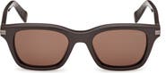 ZEGNA 54mm Rectangular Sunglasses