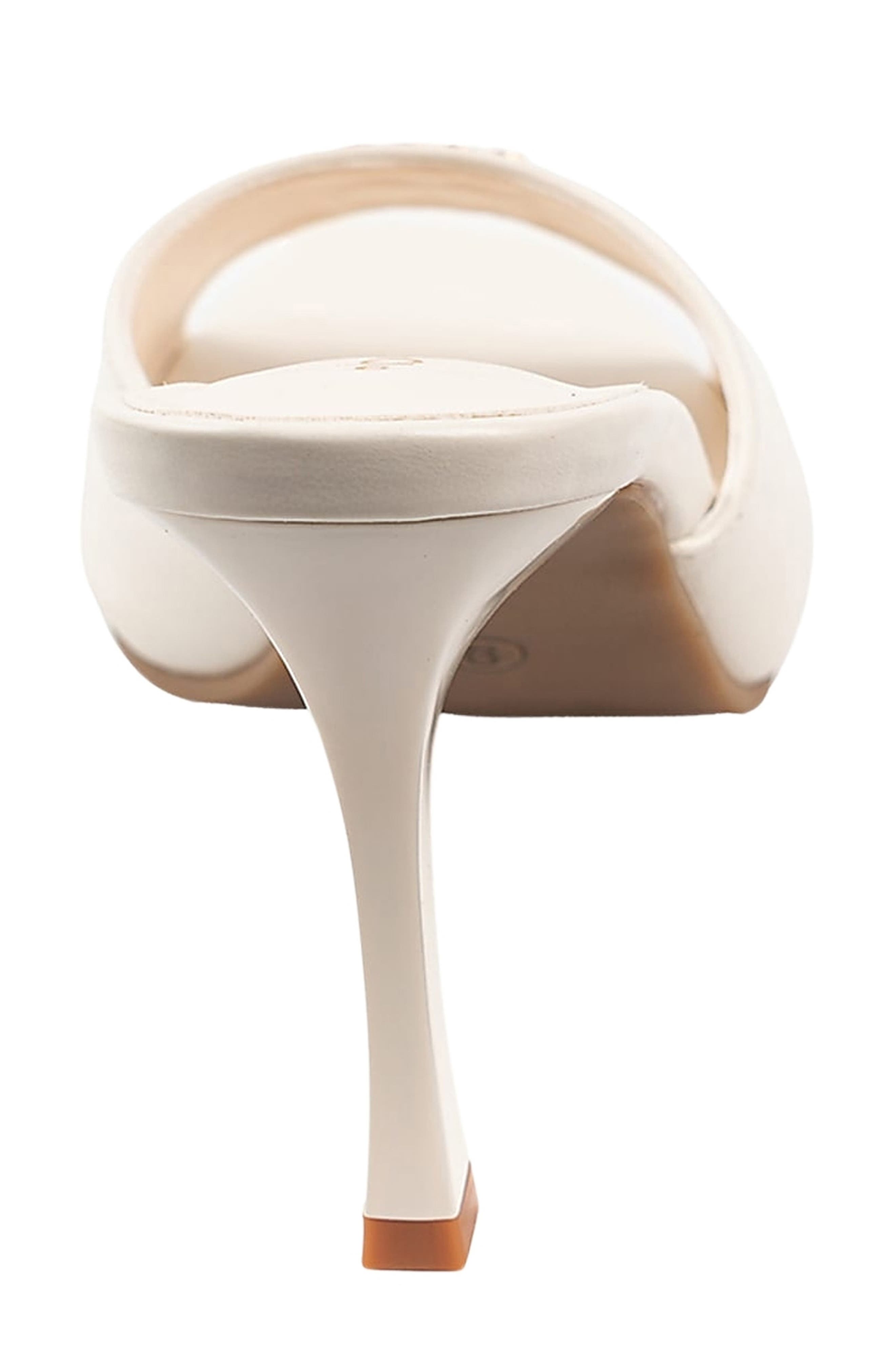 bebe Stiletto Mule Sandal, Alternate, color, 