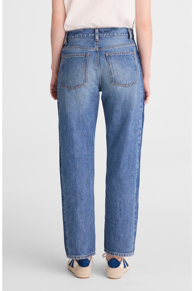 Pieced Barrel Leg Jeans, Alternate, color, LINDEN WASH