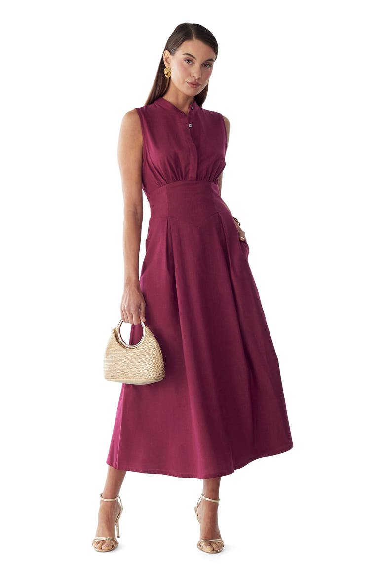 Bexley Maxi Dress, Alternate, color, Plum