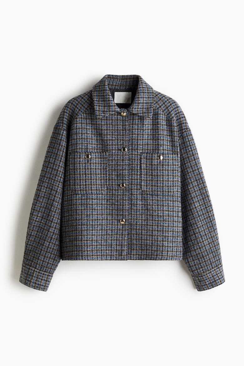 Oversized Jacket, Alternate, color, Gray/checked