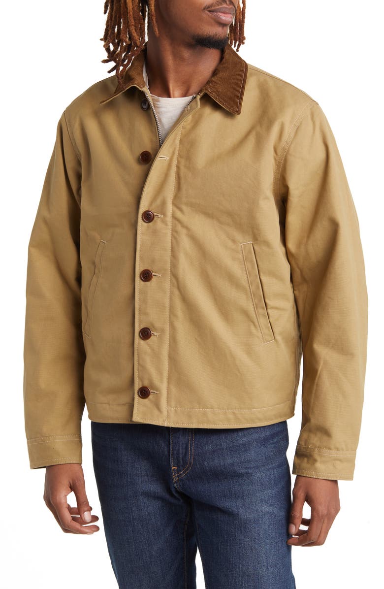 BUCK MASON Dry Waxed Cotton Canvas Deck Jacket, Alternate, color, 