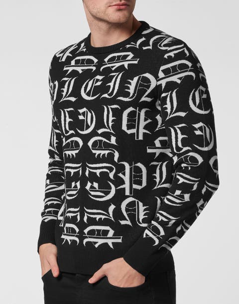Pullover Round Neck Gothic Plein Men