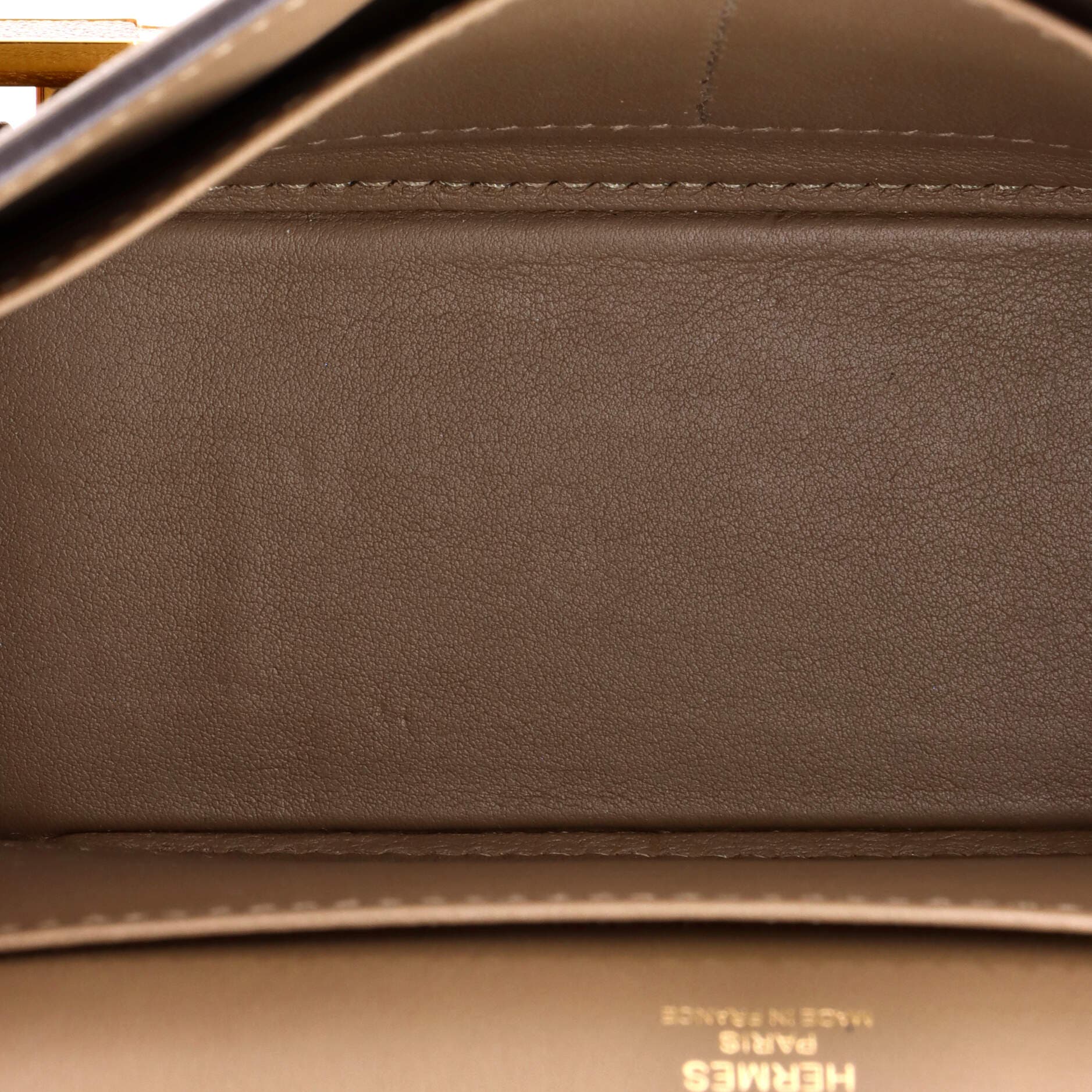 Pre-Owned Hermes Geta Bag Chevre Mysore, Alternate, color, Etoupe