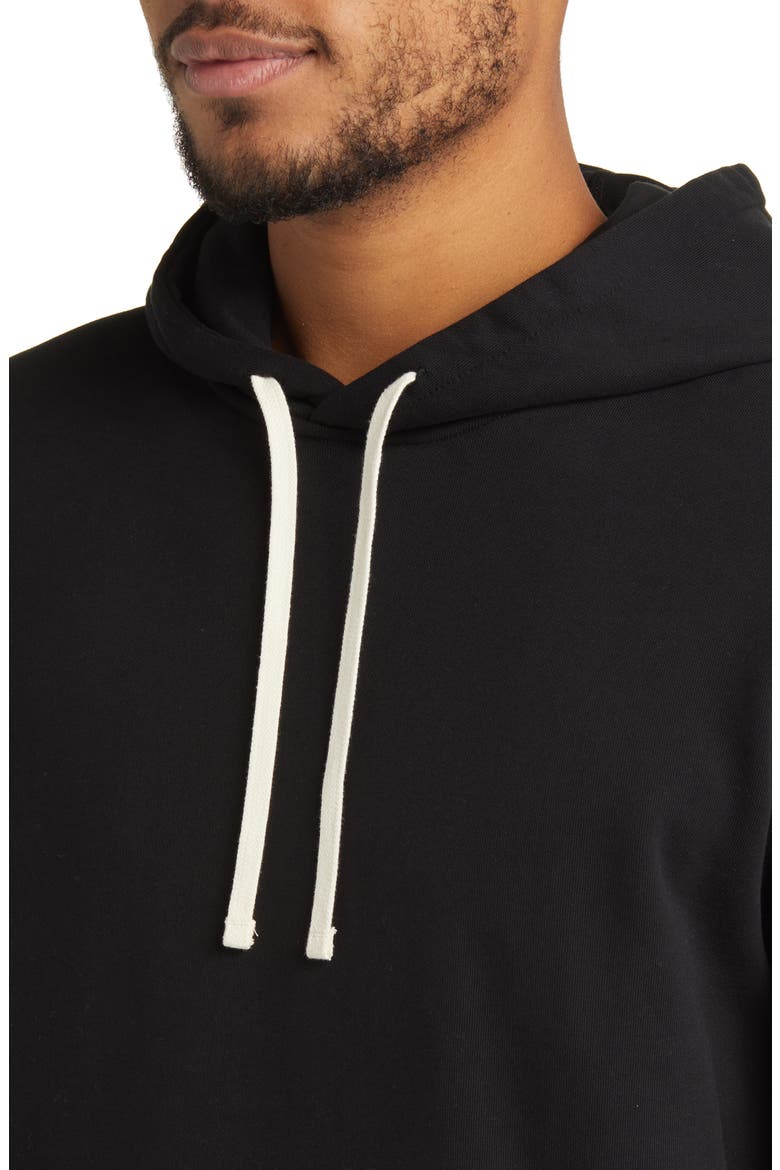 Midweight Terry Classic Hoodie, Alternate, color, BLACK