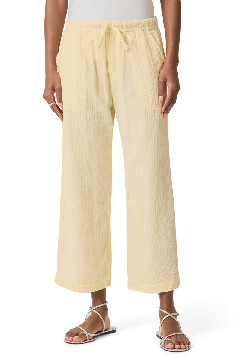 Splendid Adele Cotton Gauze Drawstring Pants, Alternate, color, Limoncello