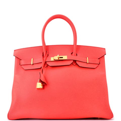 Birkin Handbag Pink Epsom with Gold Hardware 35