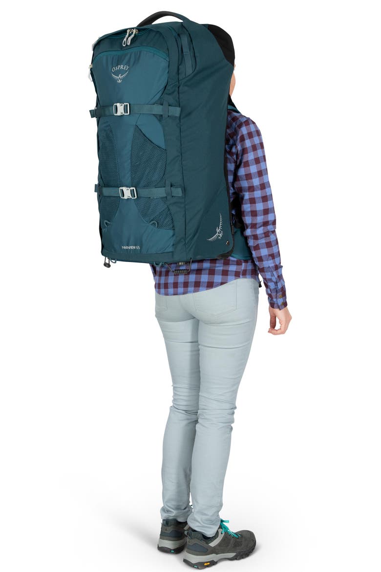 Fairview® 65-Liter Wheeled Travel Backpack, Alternate, color, NIGHT JUNGLE BLUE