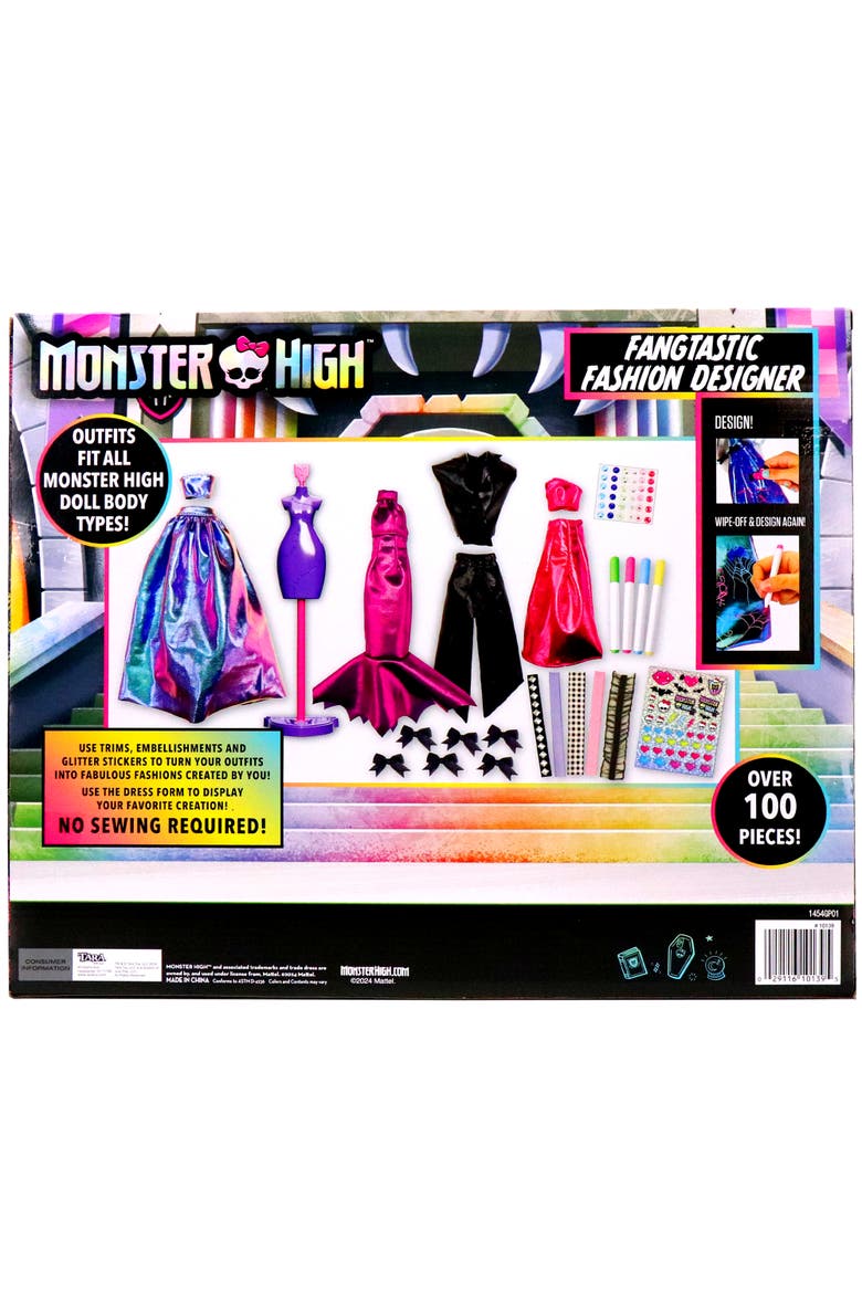 Monster High Fangtastic Fashion Designer Doll Kit,3+, Alternate, color, Multicolored