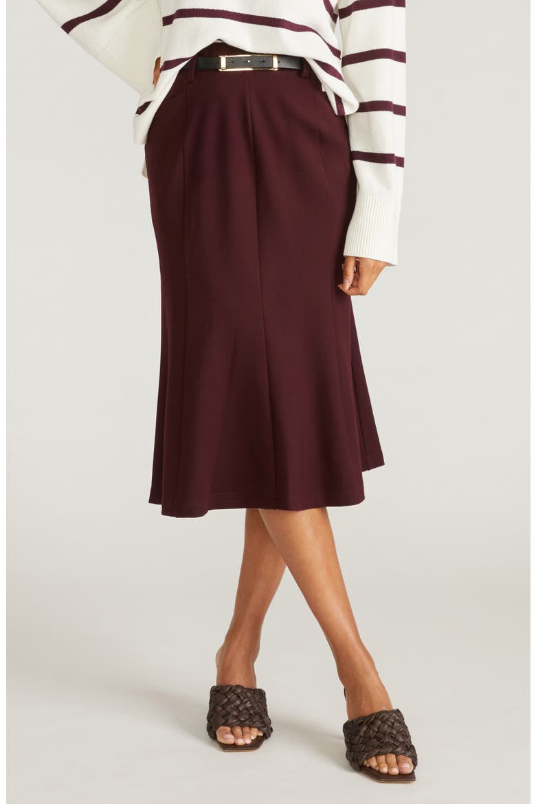 Carla Ponte Skirt, Main, color, CHERRY RED