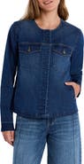 Wash Lab Denim Clara Collarless Denim Jacket