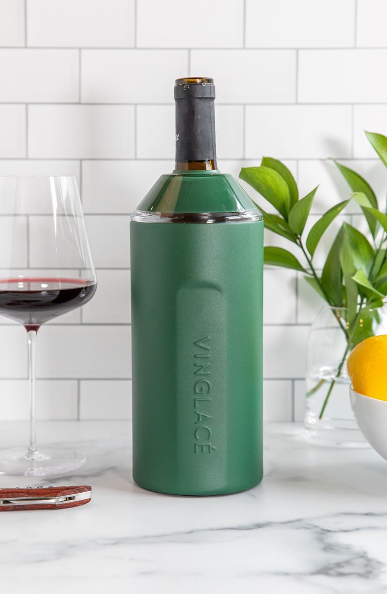 Vinglacé Wine & Champagne Chiller, Alternate, color, Evergreen