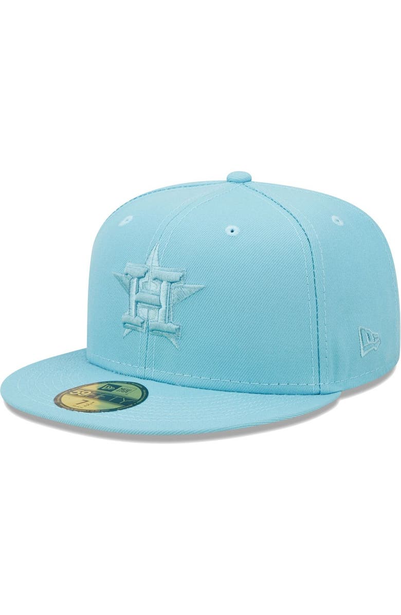 New Era Men's New Era Light Blue Houston Astros Color Pack 59FIFTY Fitted Hat, Main, color, 