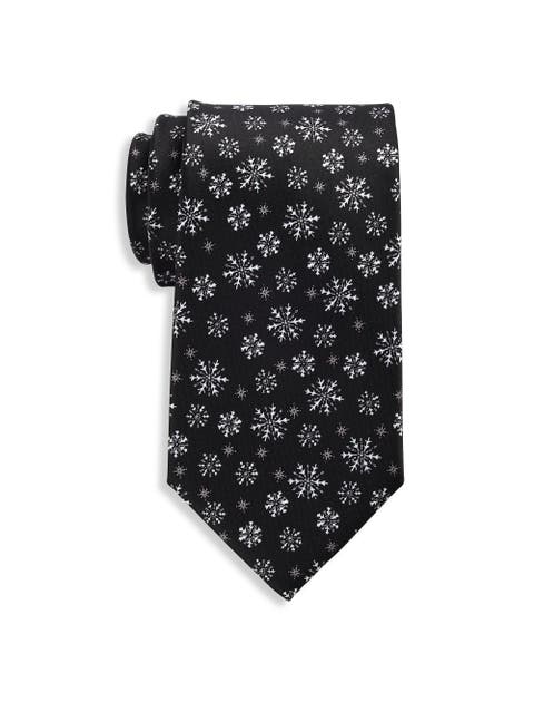 Big & Tall Classic Snowflakes Tie