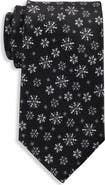 Synrgy Big & Tall Classic Snowflakes Tie