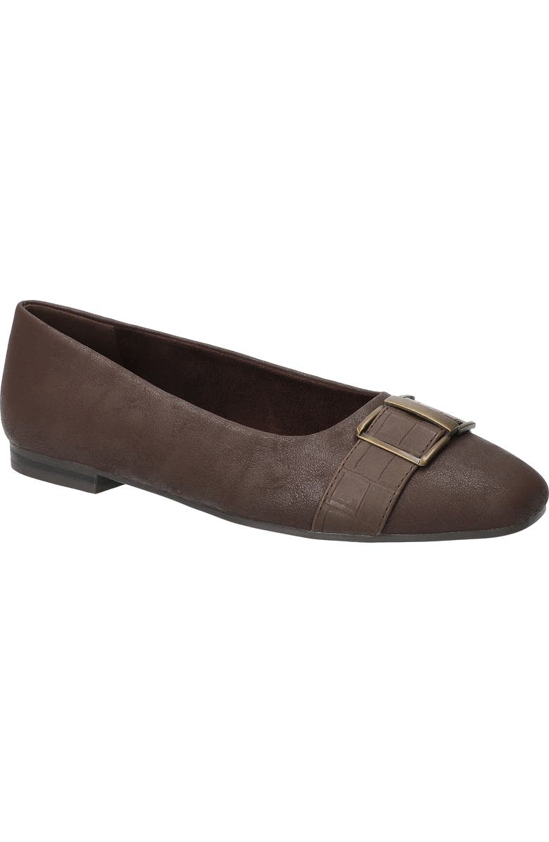 EASY STREET Keely Flat, Main, color, Brown Matte-Croco