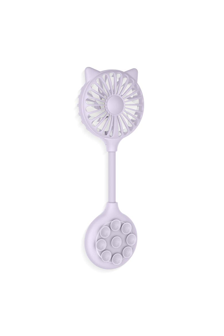 Cat Ear Beauty Fan With Suction Cup Mount, Alternate, color, Lavender