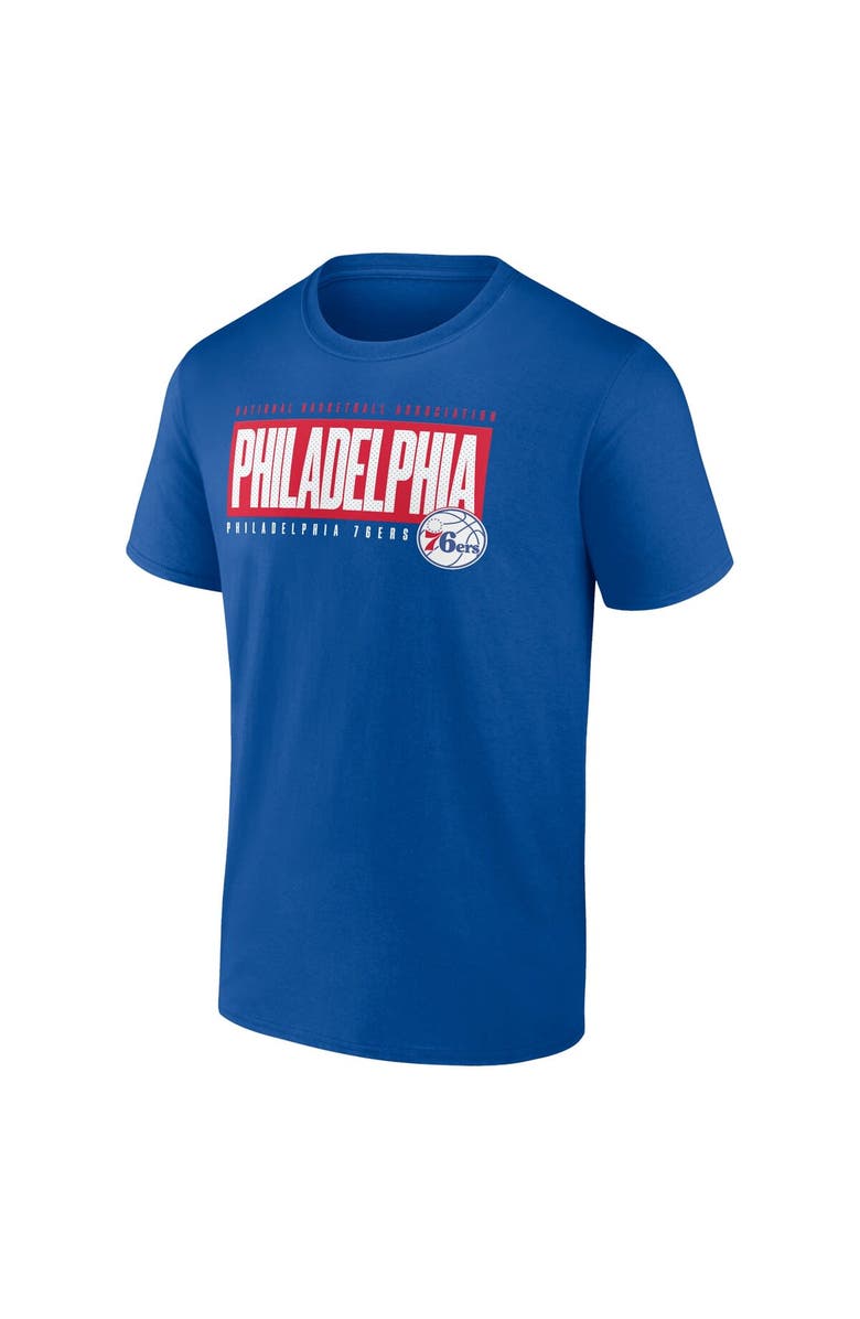 FANATICS Men's Fanatics Branded Royal Philadelphia 76ers Box Out T-Shirt, Alternate, color, Royal