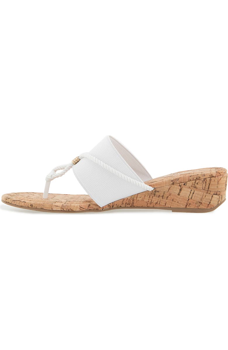 Kensie Deborah Wedge Sandal, Alternate, color, White