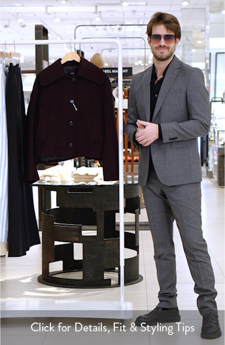 Wool Blend Crop Jacket, sales video thumbnail