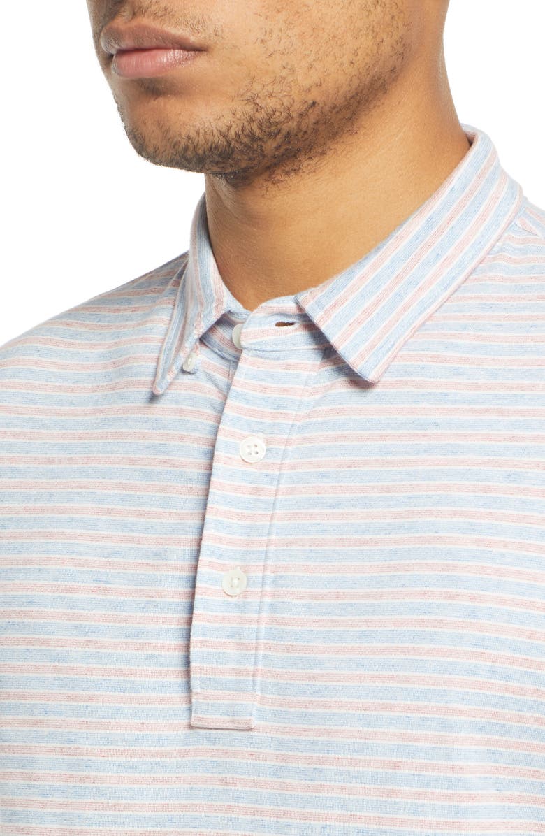 Faherty Movement Polo Shirt, Alternate, color, Horizon Line Stripe