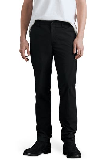 Rag & Bone Fit 2 Stretch Cotton Chino Pants In Blk