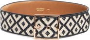 Max Mara Raffia Effect Wide Belt