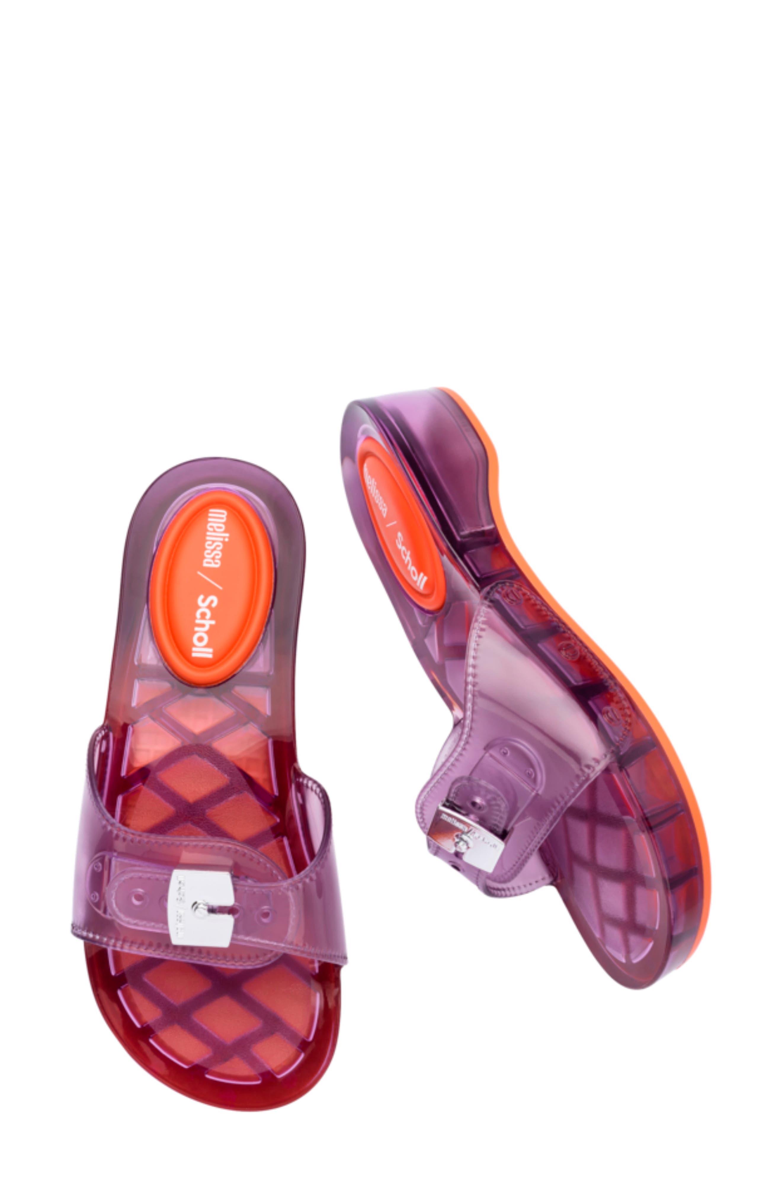 x Scholl Pescura Platform Slide Sandal, Alternate, color, CLEAR LILAC