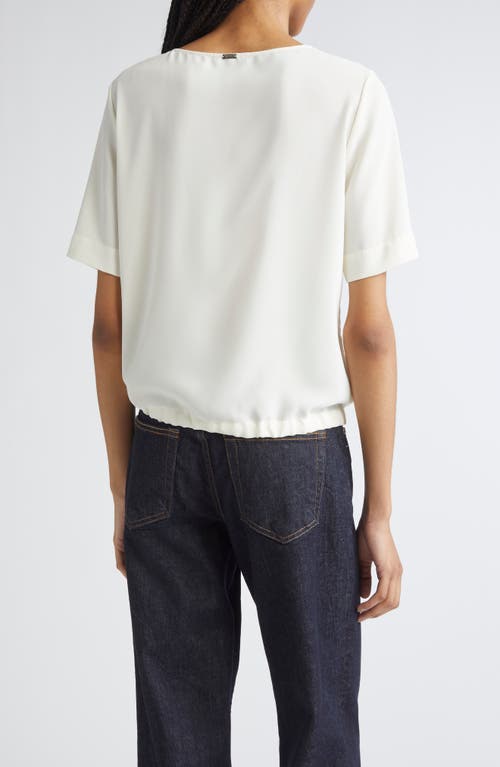 Herno Drawstring Hem T-shirt In White