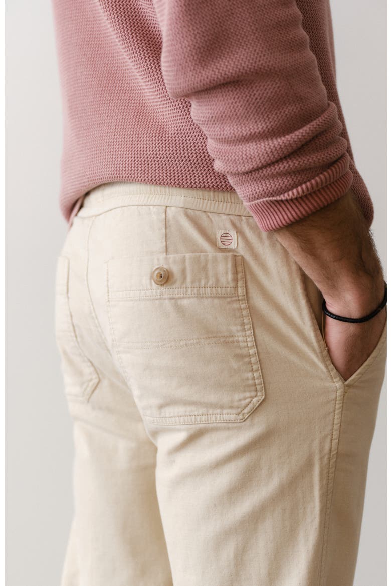 Saturday Stretch Cotton Drawstring Beach Pants, Alternate, color, FOG