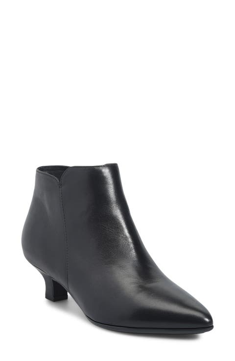 Sawyer Leather Pointed Toe Bootie