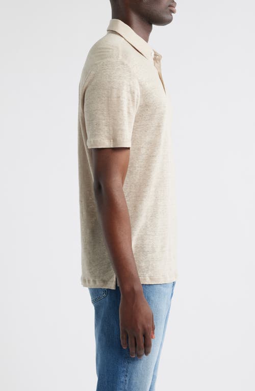 Robert Barakett Boyce Linen Polo In Brown