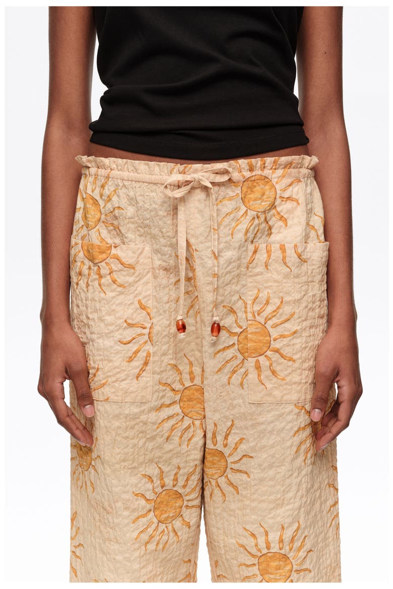 Textured Cotton Jogger Trousers, Alternate, color, BIMBA BY THE SOUTH