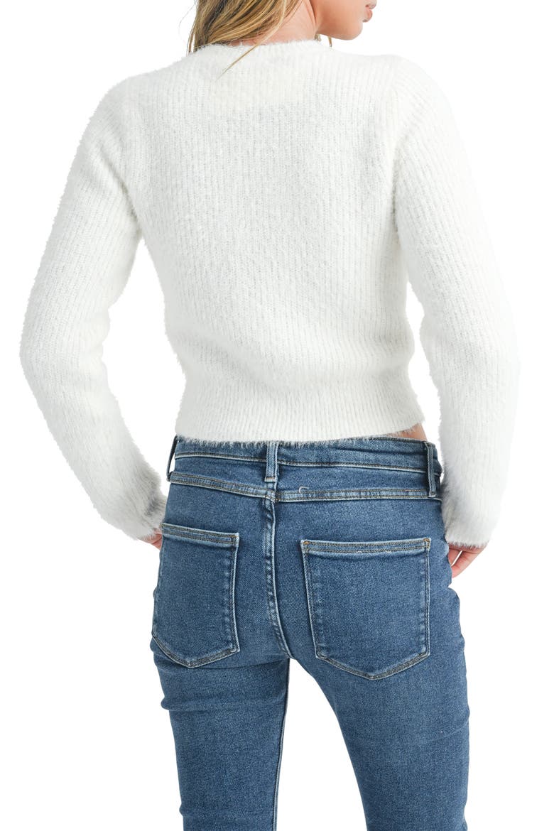 Rhinestone Embellished Crop Sweater, Alternate, color, OFF WHITE