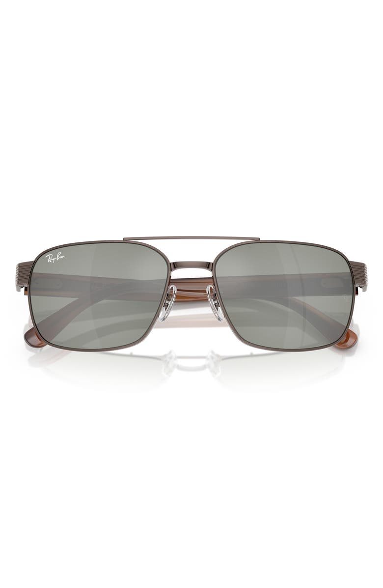 Ray-Ban 58mm Square Sunglasses, Alternate, color, Copper