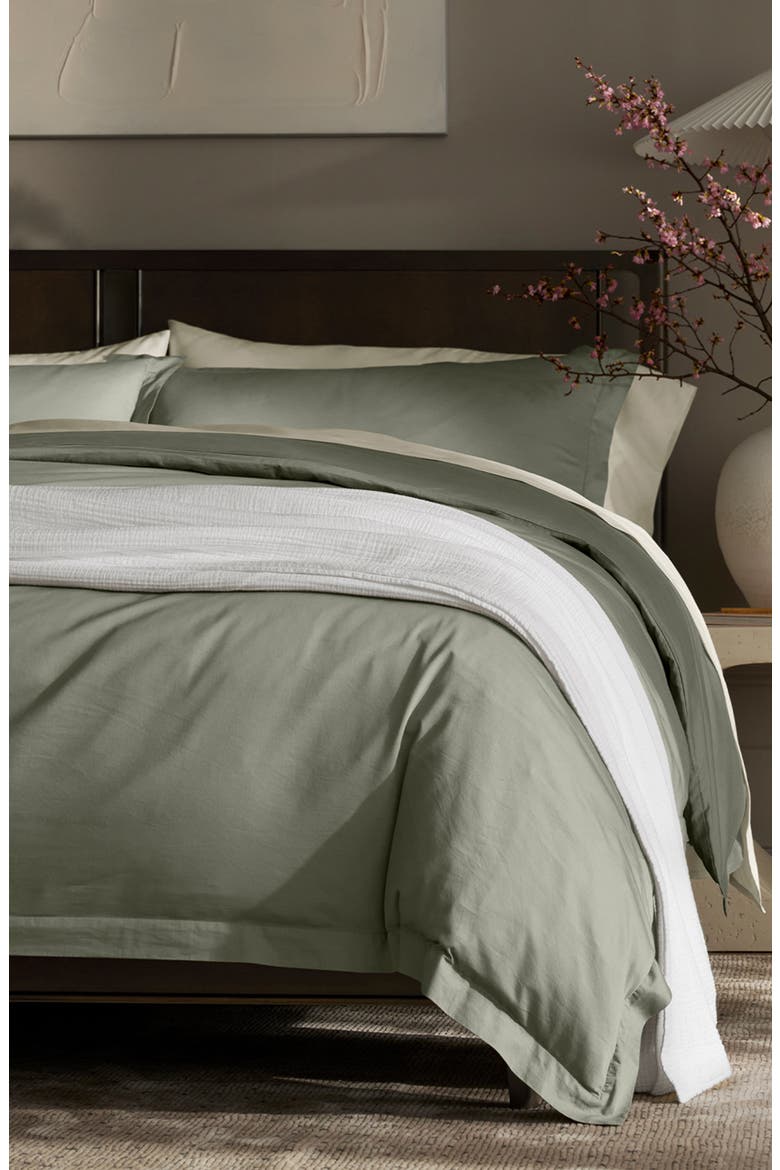 Signature Hemmed Sheet Set, Alternate, color, SAGELEAF