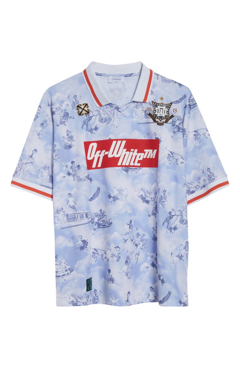 Off-White Fresco Soccer Polo, Alternate, color, 