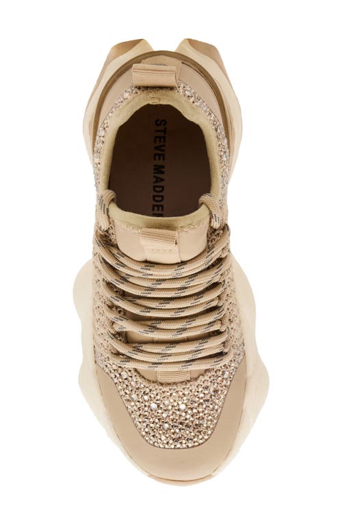 Steve Madden Kids' Jsolace Sneaker In Gold
