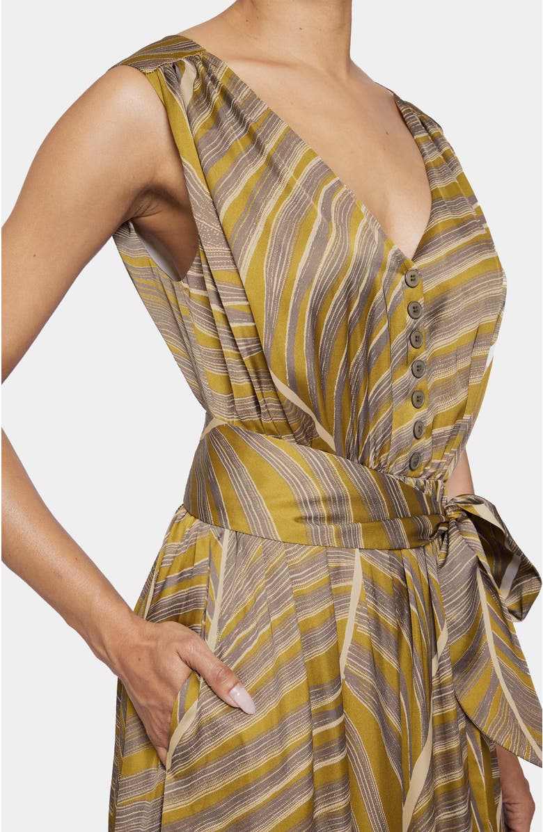 Santorelli LANITA Sleeveless Fit and Flare Hi Lo Dress, Alternate, color, Coconut