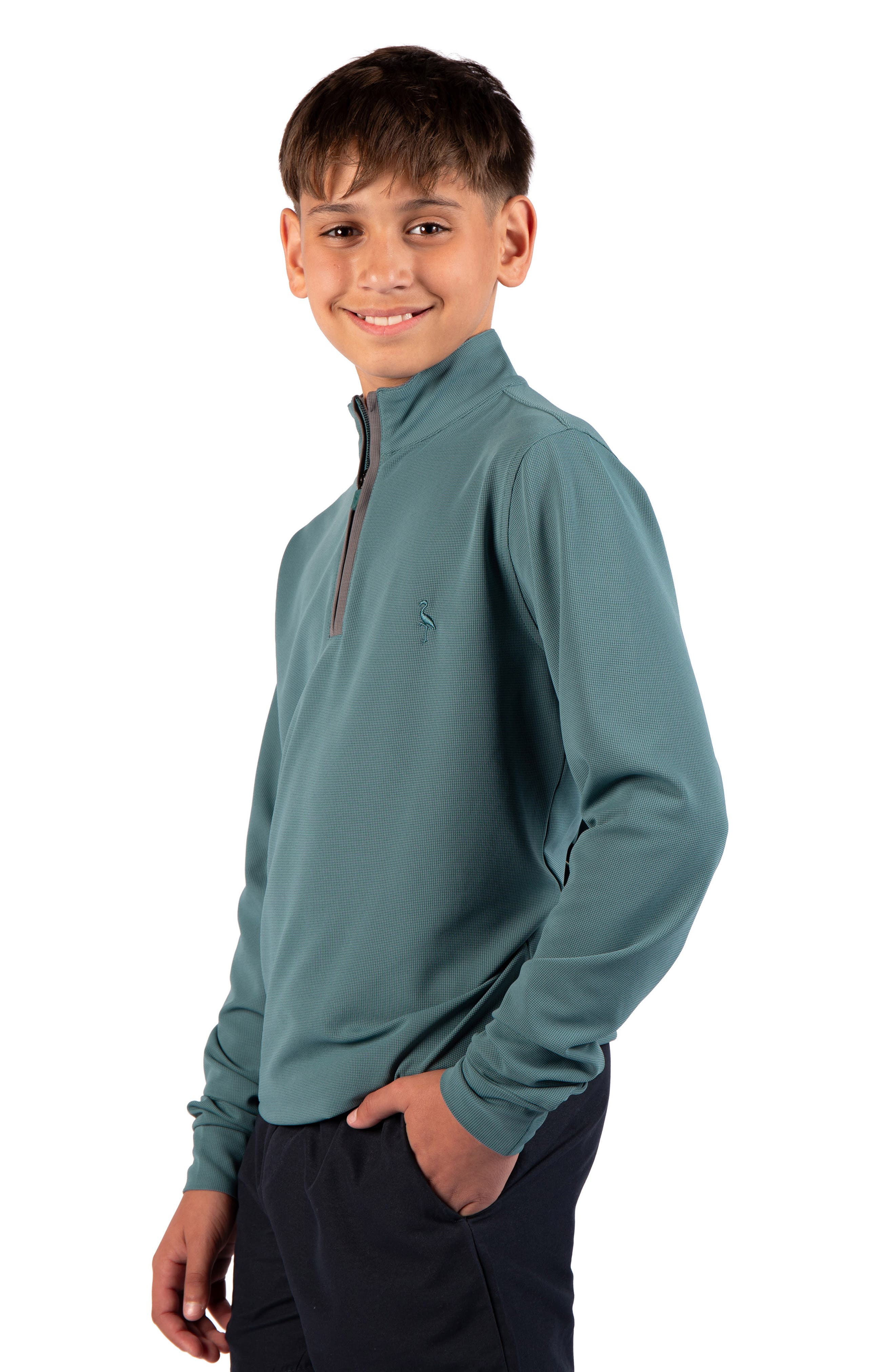 TailorByrd Kids' Micro Grid Textured Pullover | Nordstromrack