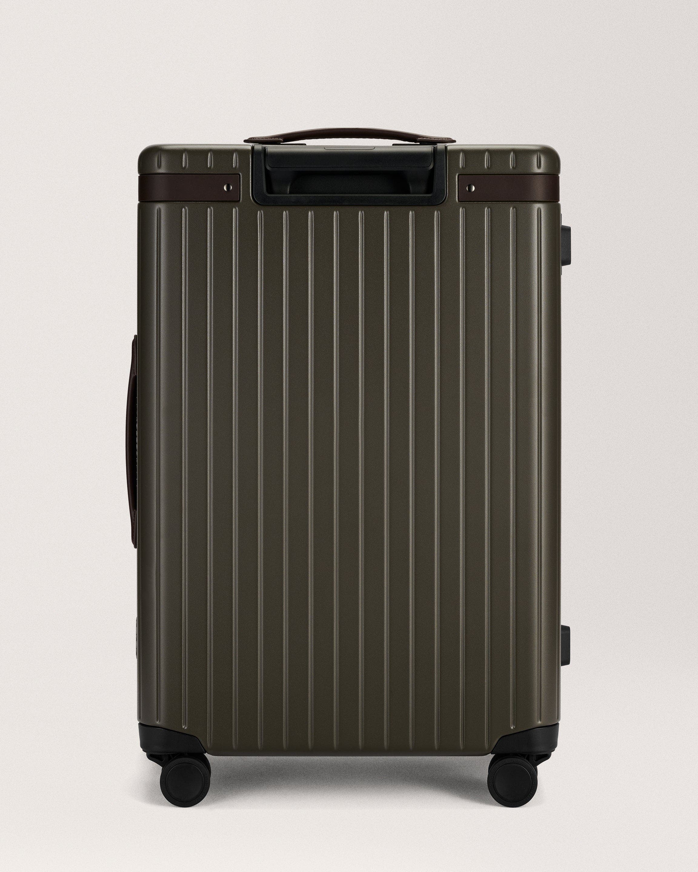 CF103 The Check-in Suitcase, Alternate, color, Dark Olive / Chocolate